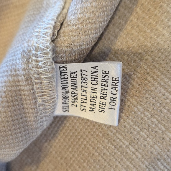 NWOT See And Be Seen Oversized Small Elegant Cream Tan Women's Top - Picture 7 of 8